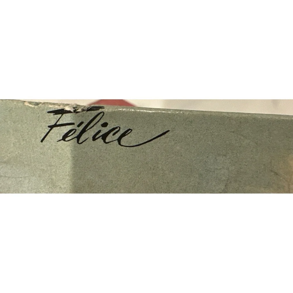 Vintage Felice 5 Pair NOS Seamless Micro Mesh Stockings French‎ Taupe Mist 8.5M
